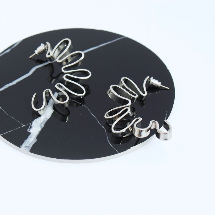 1 Pair Elegant Simple Style Geometric Brass 24K Gold Plated Ear Studs