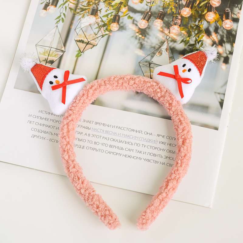 Christmas Fashion Women'S Antlers Flocking Handmade Hair Band