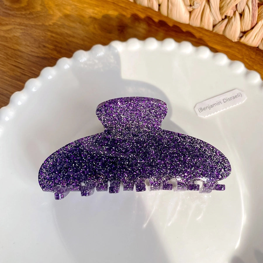 Women's Sweet Solid Color Arylic Hair Claws