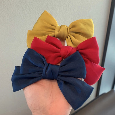 korean princess bow hairpin retro top clip back head clip hairpin