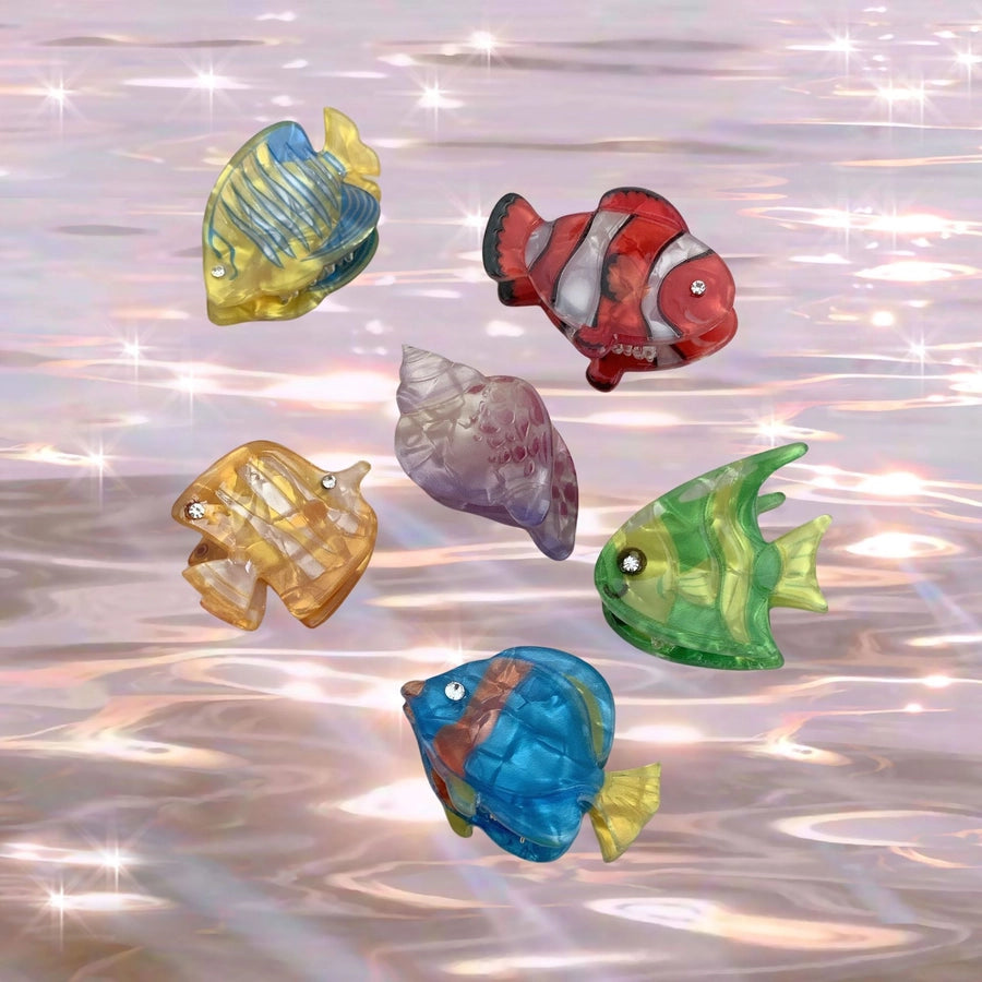 Conch Shell Hairpin Holiday Style Cute Small Hair Grab Japanese and Korean Small Exquisite Acrylic Side Clip Marine Hair Accessories