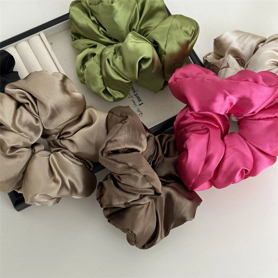 vintage style solid color cloth hair tie