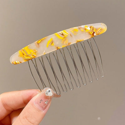 women's simple style geometric alloy insert comb