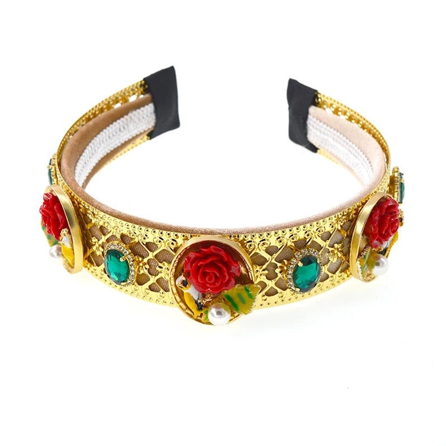 baroque palace style retro flower holiday headband nhnt134395