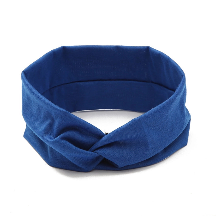 New Adult Plain Cross Headband Knotted Polyester Women's Hair Band Daily Wash Face Hair Band Hair Band