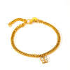Elegant Butterfly Titanium Steel 18K Gold Plated Cuban Link Chain Curb Chain Bracelets In Bulk