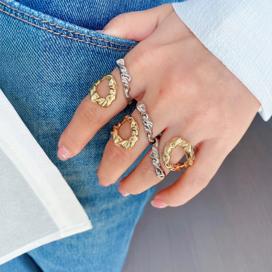 Jewelry Vintage Style Classic Style Spiral Copper Mixed Metal Plating Open Rings