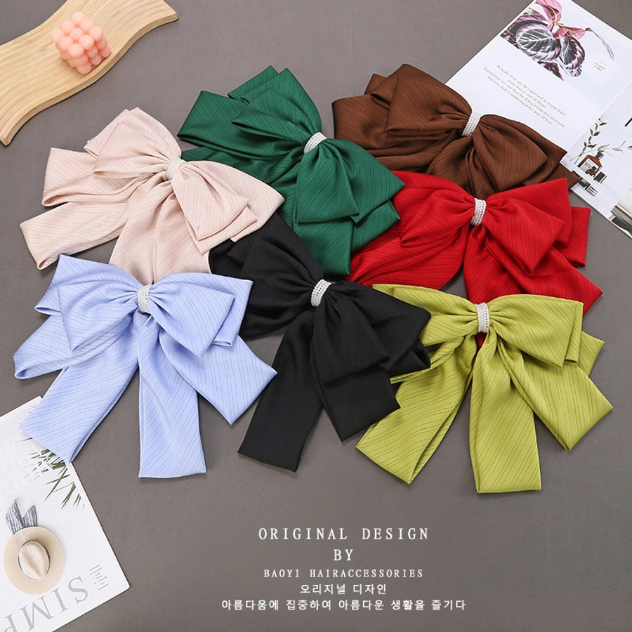 Women's Retro Bow Knot Cloth Hair Clip