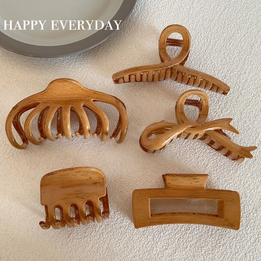 women's vintage style bow knot rectangle hair claws