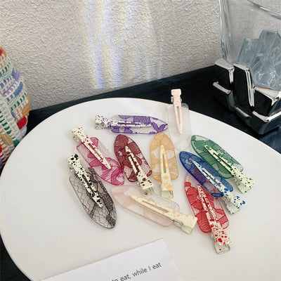 Women's Korean Style Mesh Resin Hair Clip