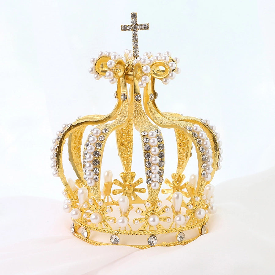 Women's Simple Style Classic Style Crown Alloy Plating Inlay Rhinestones Crown