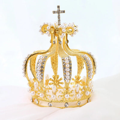 Women's Simple Style Classic Style Crown Alloy Plating Inlay Rhinestones Crown