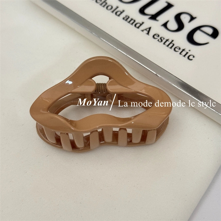 Women's Simple Style Solid Color Plastic Resin Hair Claws