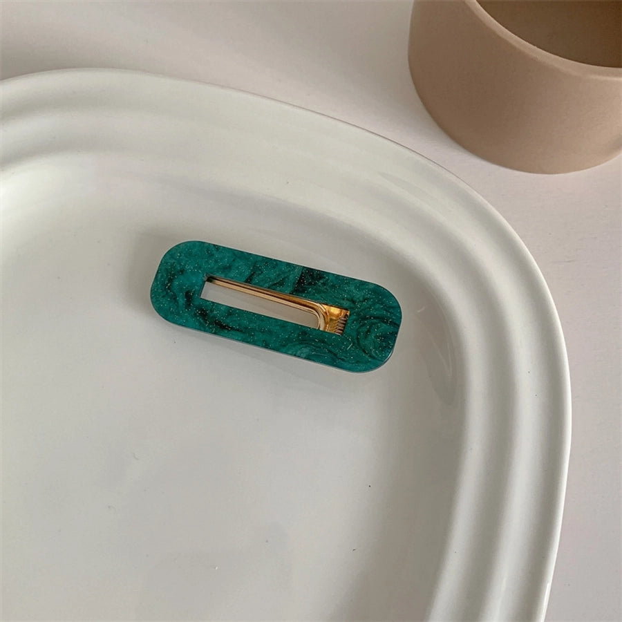 simple style flower acetic acid sheets printing hair clip 1 piece