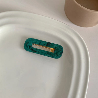 simple style flower acetic acid sheets printing hair clip 1 piece