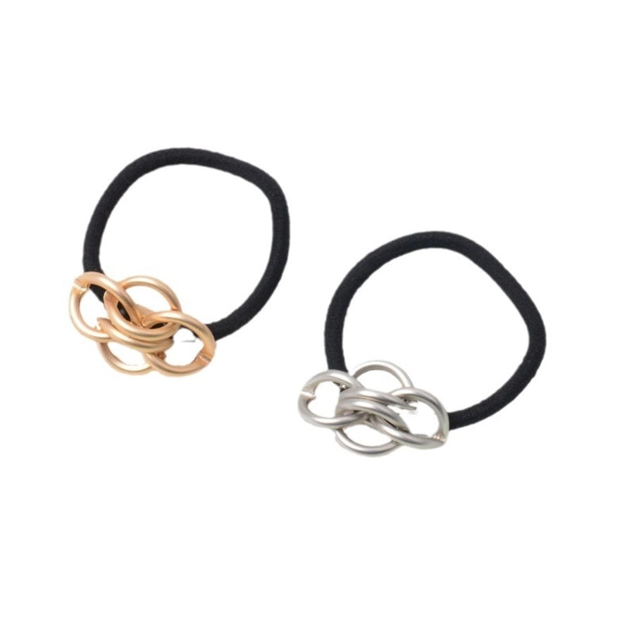 Women's Simple Style Color Block Alloy Plating Hair Tie