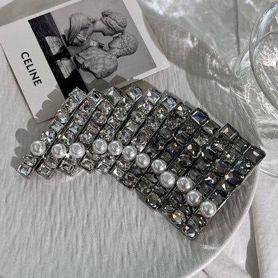 Women's Simple Style Round Alloy Inlay Zircon Hair Clip