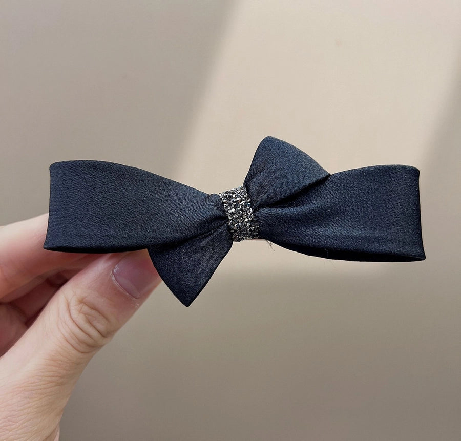 High-end Refined Butterfly Hairband Simple Internet Celebrity Hair Accessories Back Head Spring Clip Chain Rhinestone Hand Rhinestone