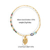 Elegant Vacation Leaves 14K Gold Plated 304 Stainless Steel Arylic  Pendant Necklaces