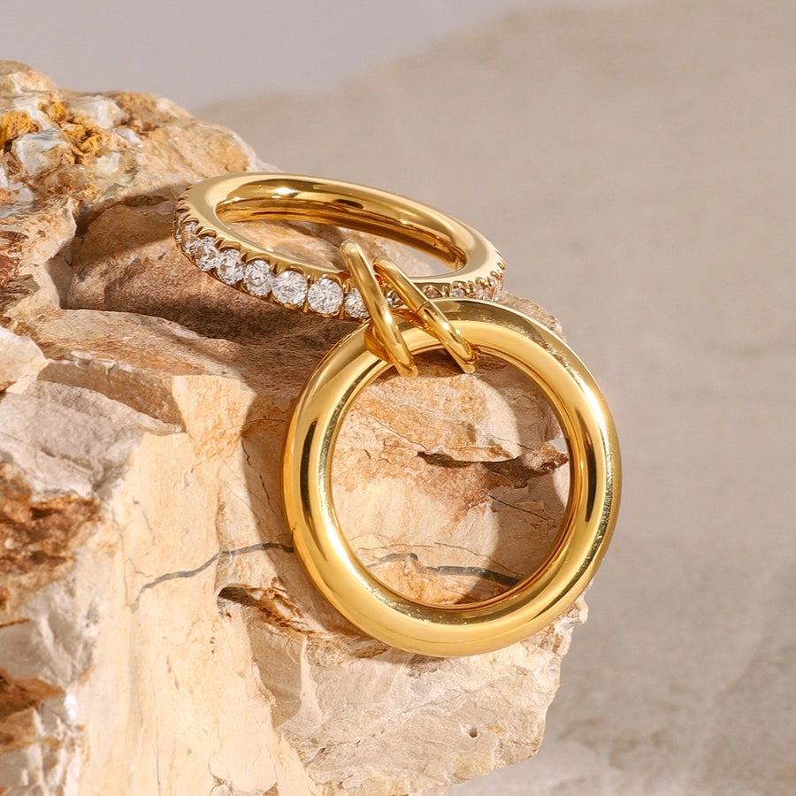 Jewelry Simple Style Classic Style Geometric 304 Stainless Steel Rings