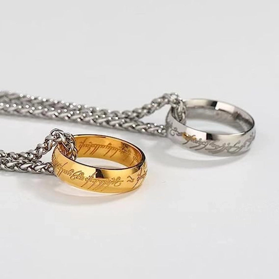 Jewelry Streetwear Letter 304 Stainless Steel Plating Pendant Necklace