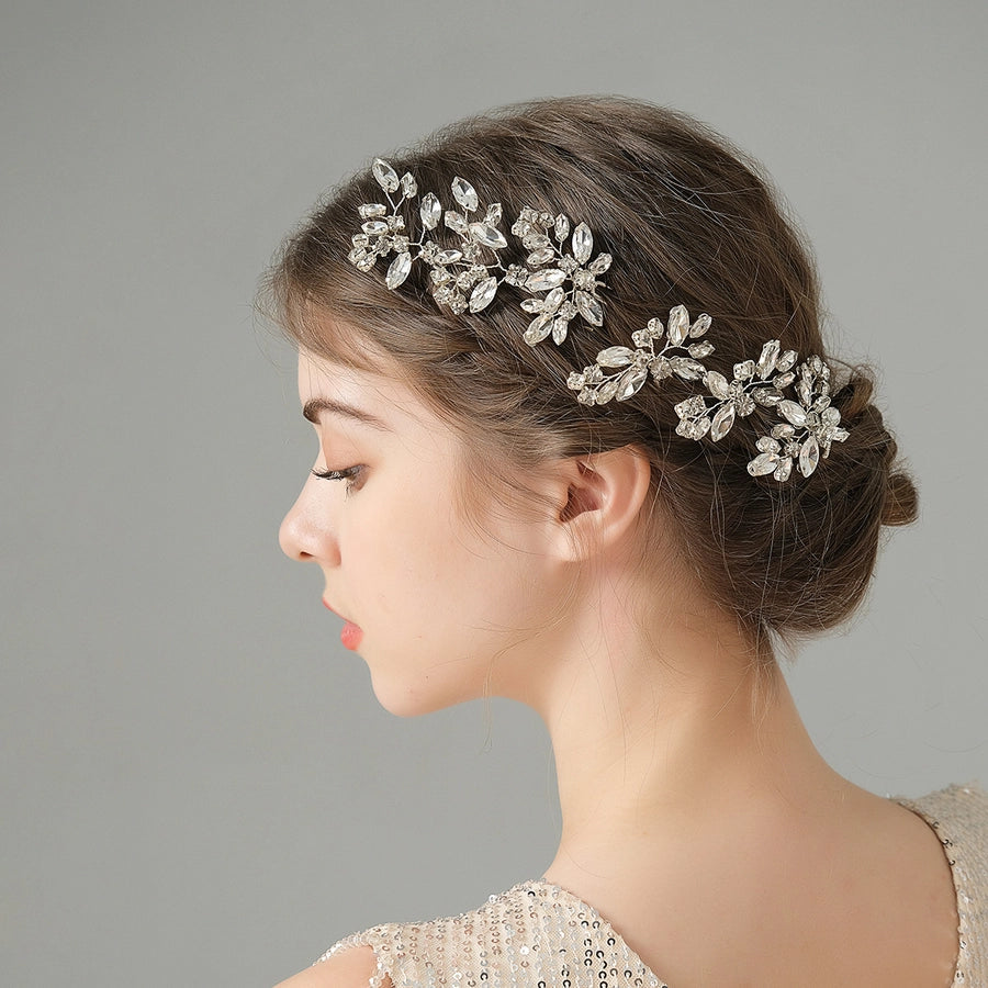 Antique U-shaped Hairpin Hair Accessories Simple Rhinestone Pin Hairpin Photography Portrait High-end Hair Hairpin