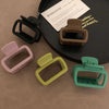 retro solid color plastic hair claws
