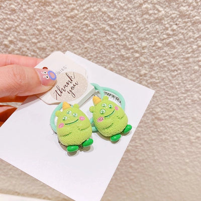 HD2118A03 knock cute chubby toot dancing little monster spring and summer elastic hair band Sweet girl hair accessories Korean ins