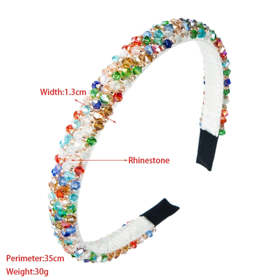 women's fashion crystal artificial crystal beaded artificial crystal hair band 1 piece