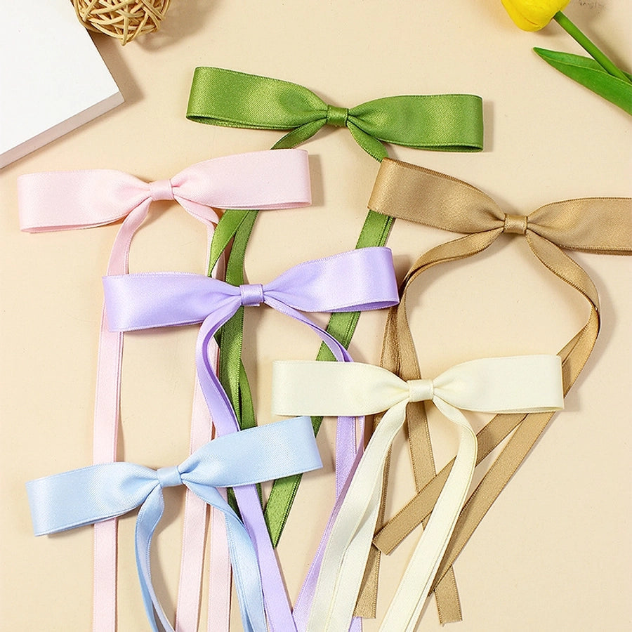 Women's Simple Style Bow Knot Cloth Hair Clip