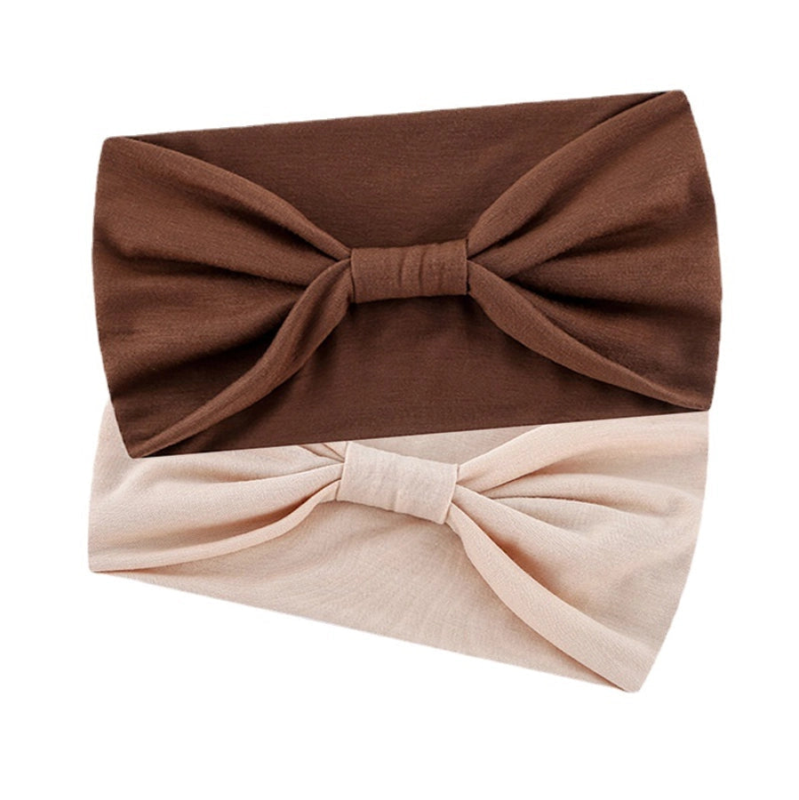 fashion plaid bow knot cloth pleated hair band 1 piece