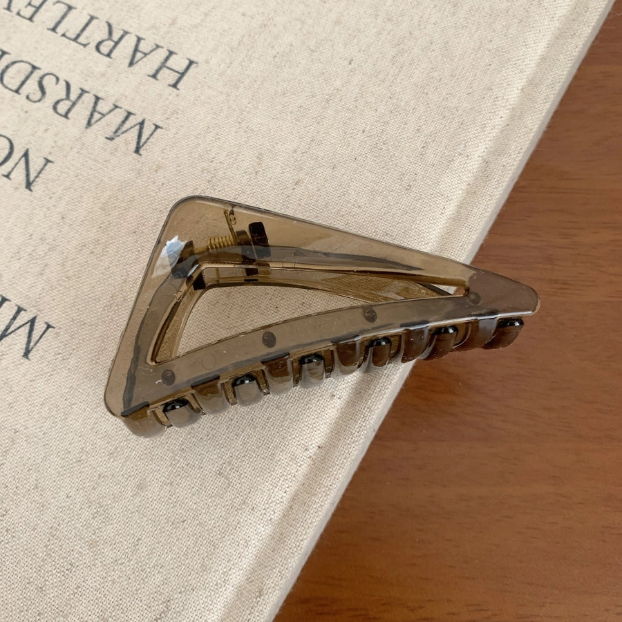 Women's Sweet Korean Style Triangle Plastic Handmade Hair Claws