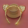 Women's Elegant Princess Shiny Ear Fabric Gauze Luminous Hair Band