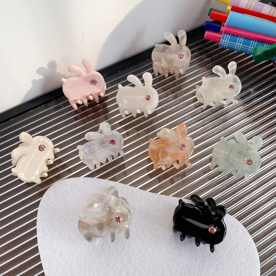 Beautiful Mini Acetate Rabbit Grip Stylish Graceful Simple High Sense All-Matching Elegant Hair Clips Hair Accessories Headwear for Women