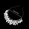 fashion leaf alloy hair band 1 piece