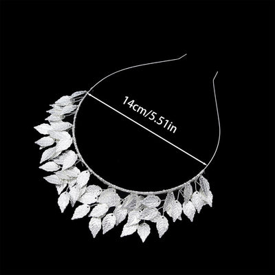 fashion leaf alloy hair band 1 piece