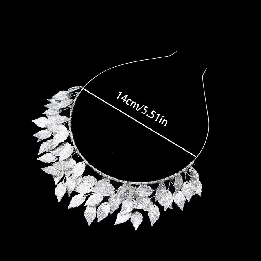 fashion leaf alloy hair band 1 piece