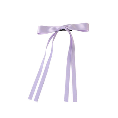 hot sale long ribbon bow hairpin sweet Ribbon Girl hairpin hairpin women's back spoon duckbill clip
