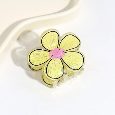 cartoon style cute flower arylic hair claws