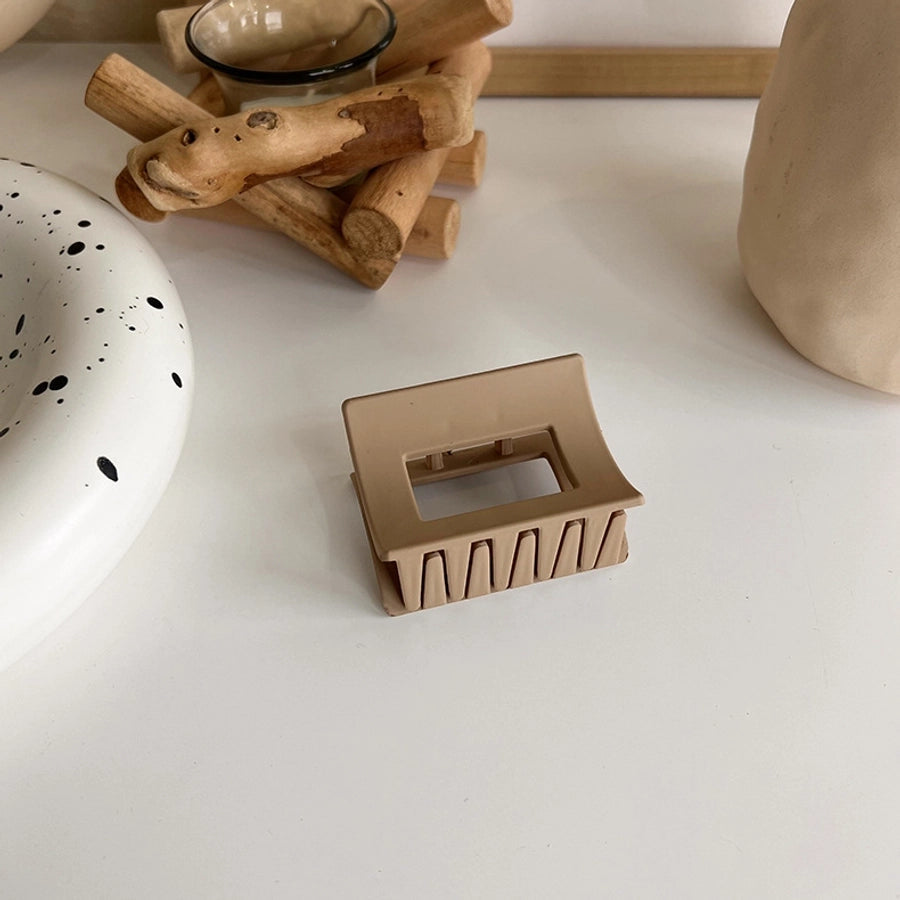 new milk tea coffee color clip elegant temperament hairpin simple hair accessories