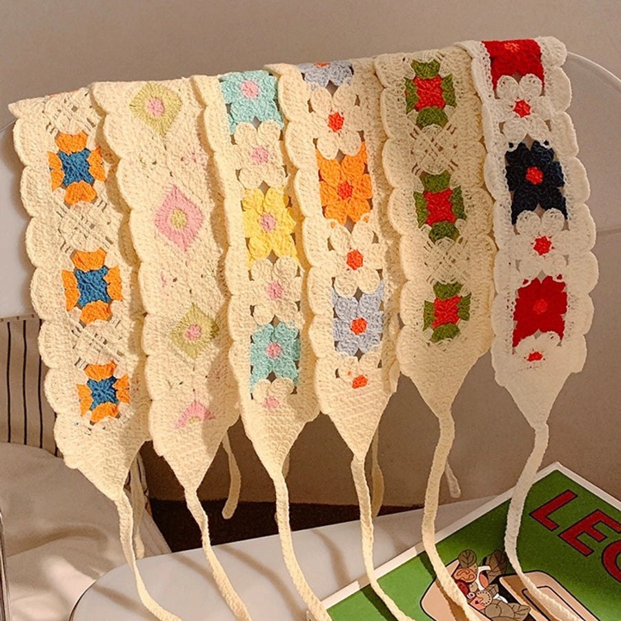 Women's Pastoral Flower Cotton Polyester Flowers Hollow Out Hair Band