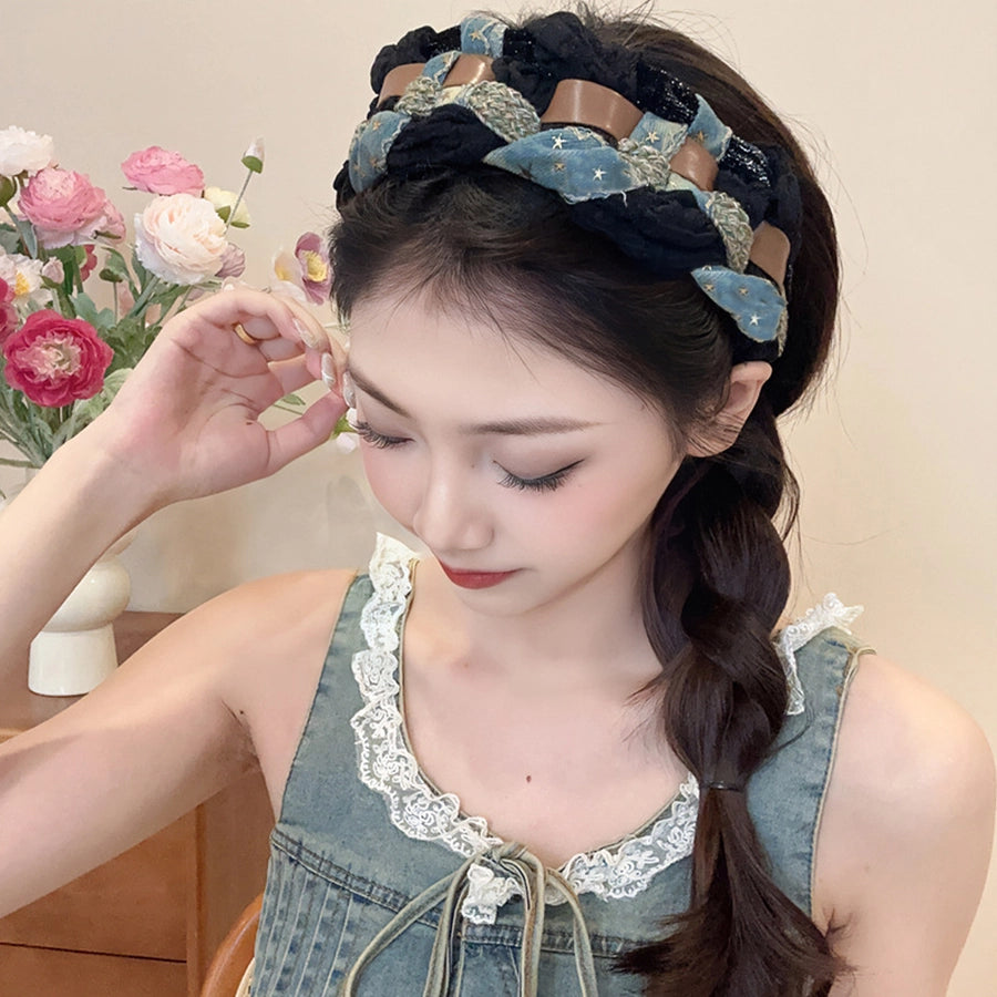 Women's Retro Simple Style Classic Style Color Block Fabric Hair Band