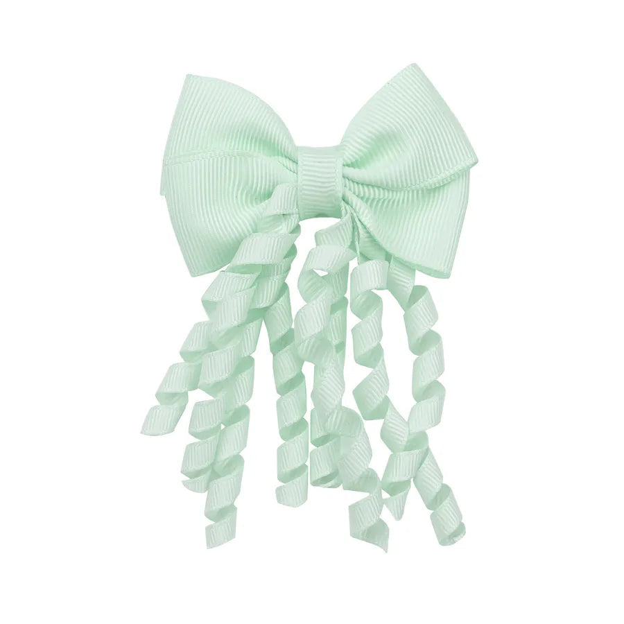 Children's Headwear Hair Accessories  Christmas Festival Roll Tassel Candy Color Bow Hairpin 3421