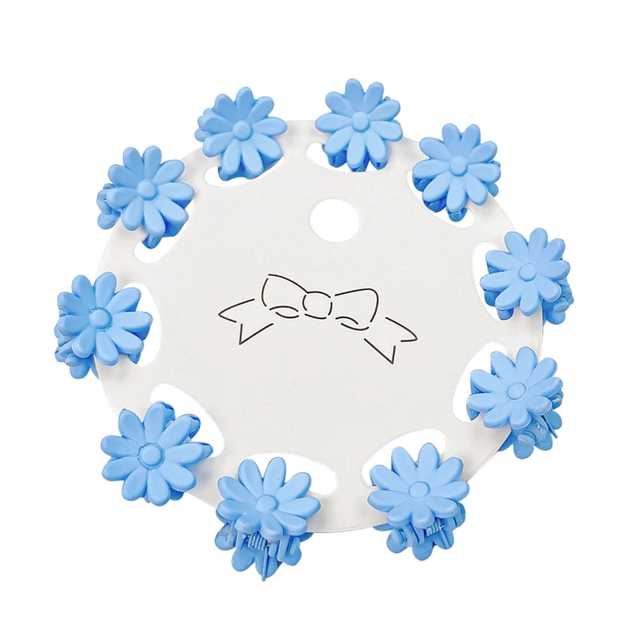 basic star flower plastic handmade hair claws