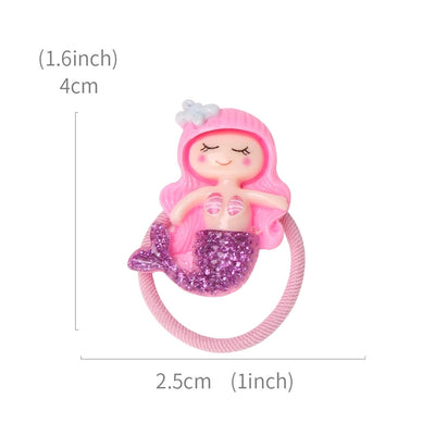 princess sweet hippocampus mermaid shell cloth resin hair tie