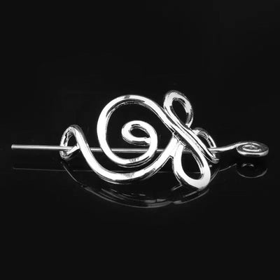 women's retro geometric metal plating hairpin