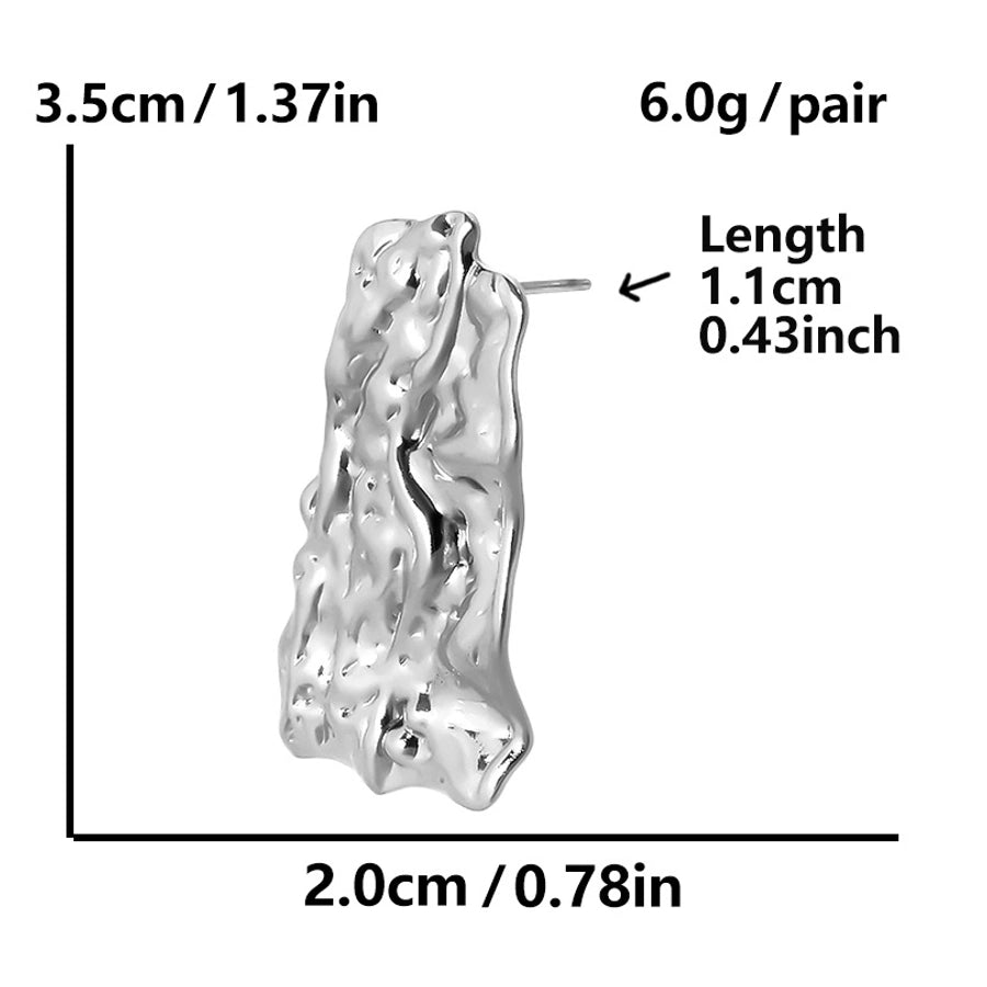 1 Pair Basic Simple Style Geometric Plating 304 Stainless Steel Ear Studs