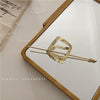 simple style solid color alloy plating hairpin