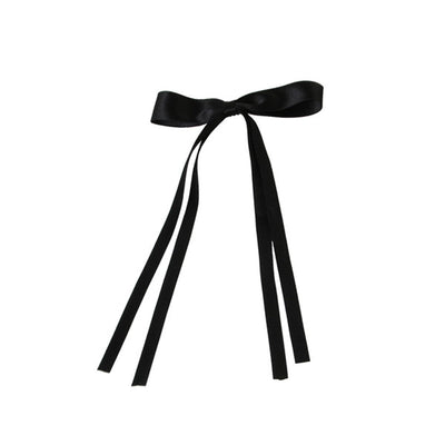 hot sale long ribbon bow hairpin sweet Ribbon Girl hairpin hairpin women's back spoon duckbill clip