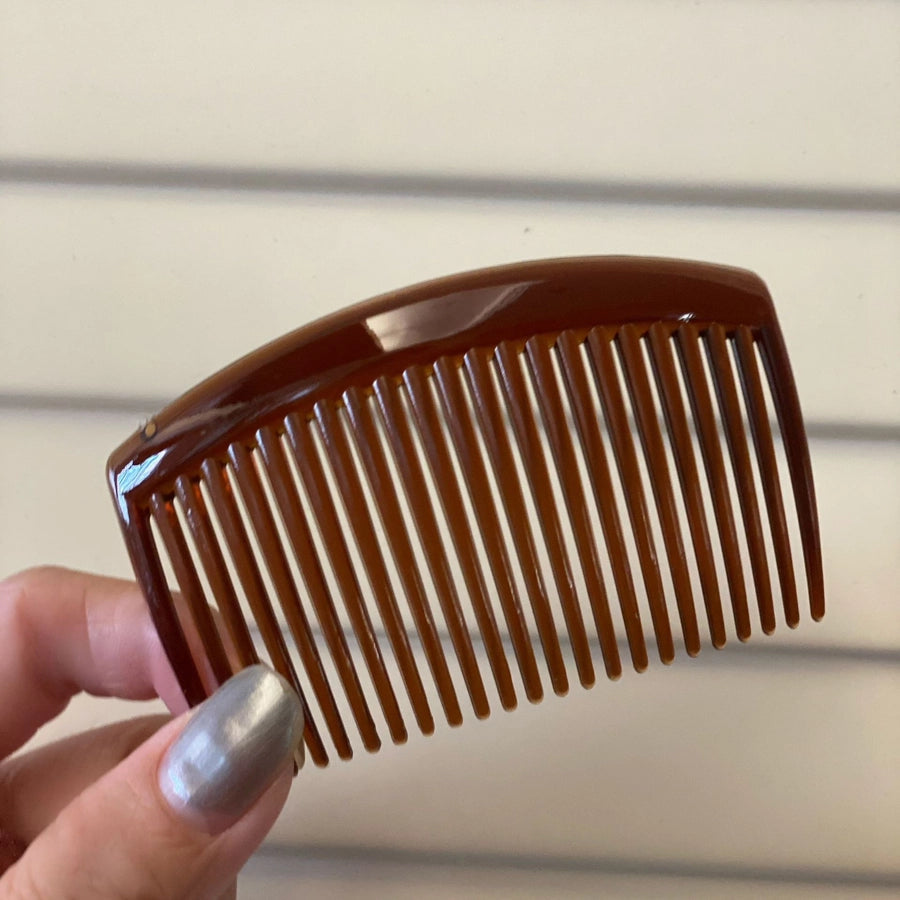 Factory direct sales 29 teeth black coffee plastic bangs comb hair plate Korean fashion hair comb